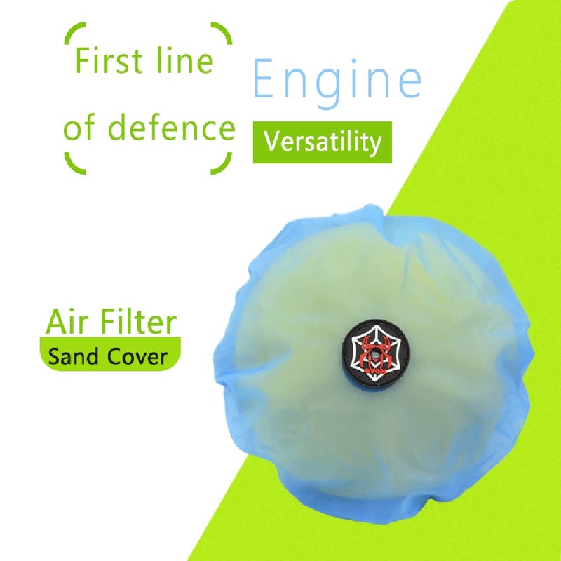 OTOM Universal Motorcycle Air Filter Dustproof Sand Cover Engine Cleaning Air Filter Wrap Fit for dirt bike (Blue)â€¦ - Image 5